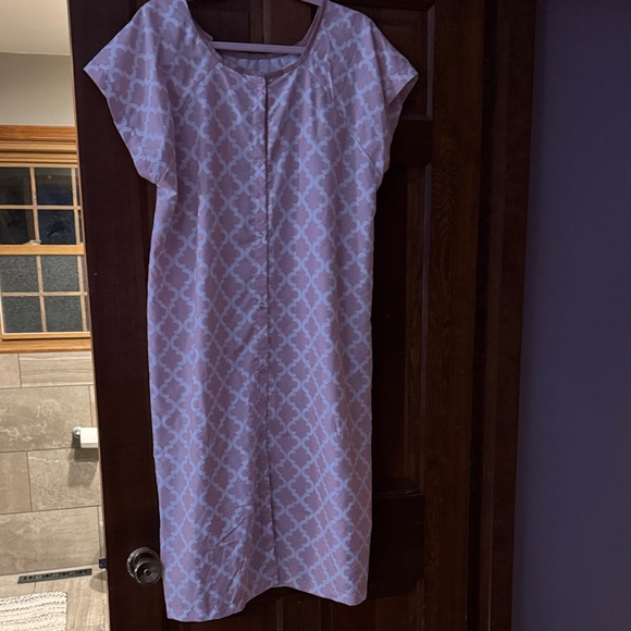 Pink Patterned Delivery Dress - Picture 3 of 3